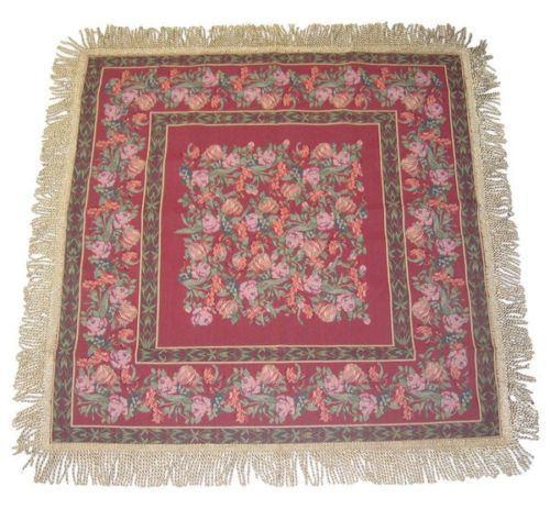DaDa Bedding Field of Roses Floral Red Square Tapestry Table Cloth (5594)